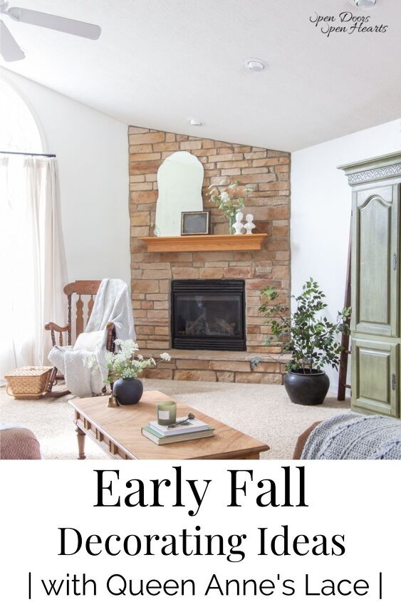 simple early fall decor ideas with queen anne s lace