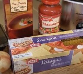 3 super easy convenient dump and go crock pot meals, Lasagne soup ingredients