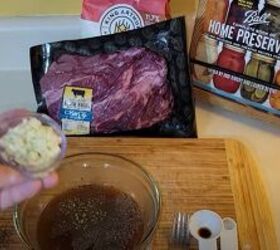 2 time saving fall crock pot recipes pot roast apple pie, Adding seasoning and garlic