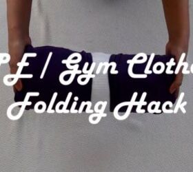 11 clothes folding hacks to keep your drawers closet organized, Gym clothes folding hack