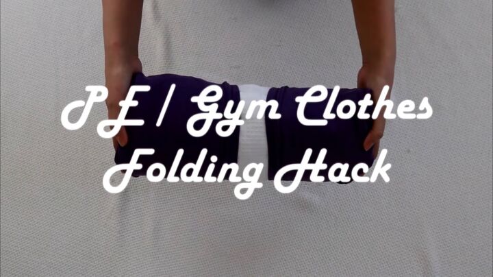 11 clothes folding hacks to keep your drawers closet organized, Gym clothes folding hack