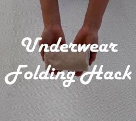 11 clothes folding hacks to keep your drawers closet organized, Underwear folding hack
