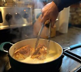 fancy frugal recipe how to cook chicken cordon bleu in an air fryer, Cooking chicken in the cordon bleu sauce