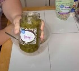 what to do with a chicken carcass 2 frugal recipes, Adding sweet relish to the chicken salad recipe