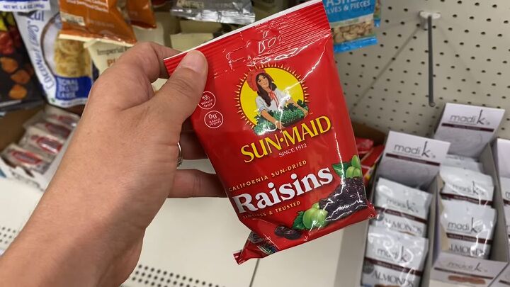 does dollar tree sell healthy food here are 24 healthy options, Sunmaid raisins at Dollar Tree