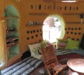 would you stay in a cob house we did here s what it was like, Cob h ouse interior