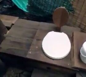 would you stay in a cob house we did here s what it was like, Outdoor composting toilet