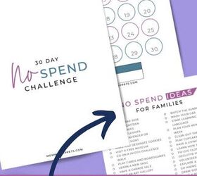 30 day no spending challenge fun ideas for families on a tight budge