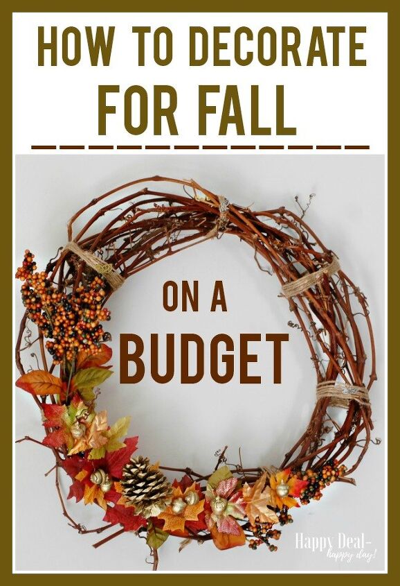 cheap fall decorating ideas, decorate for fall on a budget