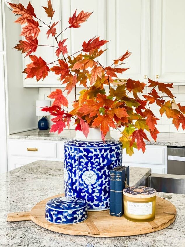 natural and simple decorating ideas for fall, Maple leaves from our previous home