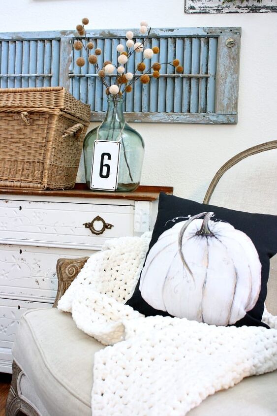 3 easy ways to transition your home decor from summer to fall, This pumpkin pillow is a great way to easily decorate for Fall
