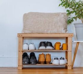 this tiny apartment in tokyo makes creative use of little space, Shoe shelves for removing shoes