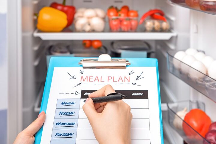 crazy frugal hacks to help you save money around the house, Meal planning is a frugal hack