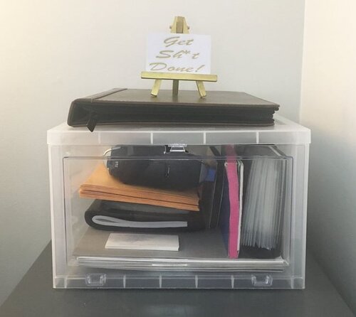 handy hack to organize your sink your workspace