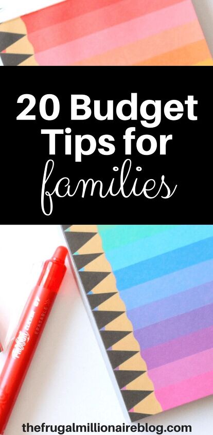 20 budget tips for families, Budget Tips for Families