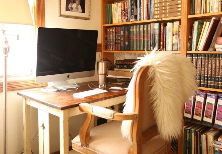 how to set up a small home office in a neglected corner, corner home office