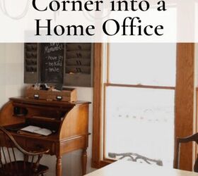 how to set up a small home office in a neglected corner