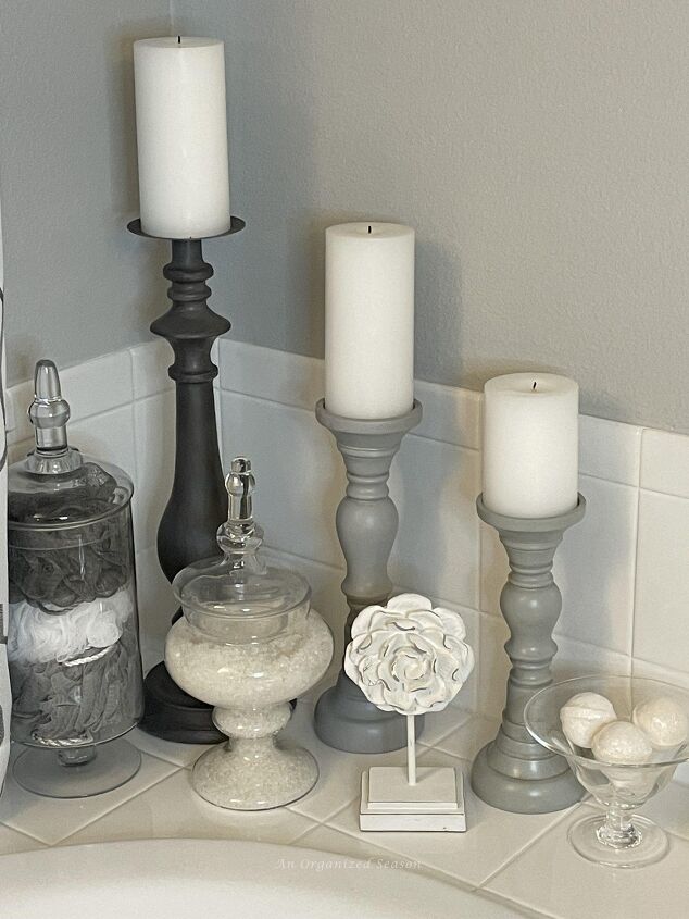 15 awesome storage solutions for your bathroom, Bath products stored in apothecary jars