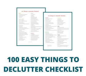 16 ways to save money with a minimalist mindset, 100 things to declutter checklist 100 things to get rid of checklist