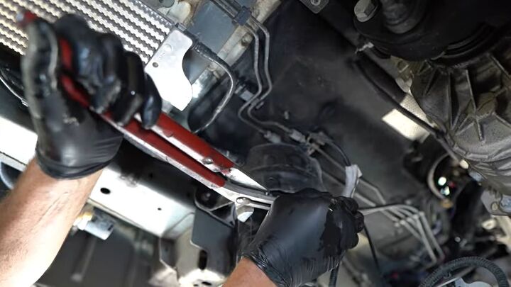 diy van servicing how to service your own van save money, Using a wrench to remove the filter