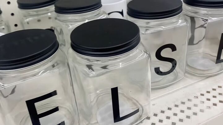 17 do not miss items to buy at dollar tree this fall, Dollar Tree monogrammed jars