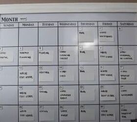 the best ways to use scheduling whiteboards avoid the mess of ink, Monthly whiteboard calendar