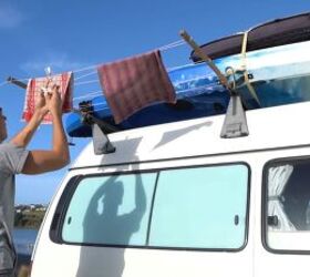 9 van build mistakes i made what i would do differently, Finding places to hang drying clothes