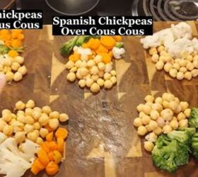 6 easy cheap vegetarian recipes you can make for just 5 26, Dividing the vegetables and chickpeas