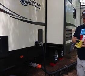 8 rv campsite setup ideas to help you avoid common setup mistakes, Hooking up the sewer hose