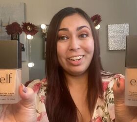 a full face of only dollar tree makeup products, e l f foundation from Dollar Tree