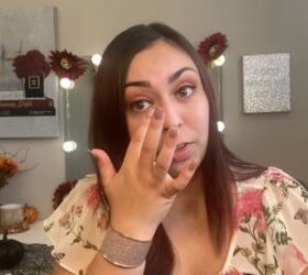 a full face of only dollar tree makeup products, Applying concealer with fingers