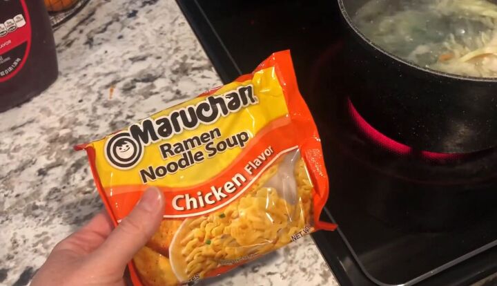 how to improve ramen what do you add to yours, Chicken flavor ramen noodles