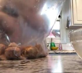 how to make quick easy tasty air fryer donuts with biscuit dough, Coating the donut holes with sugar and cinnamon
