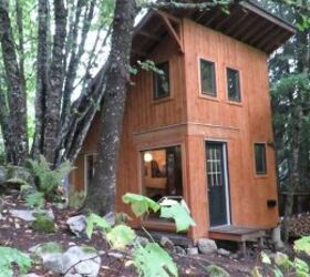 tiny house tour in nelson bc what it s like staying in a tiny home, Tiny house exterior