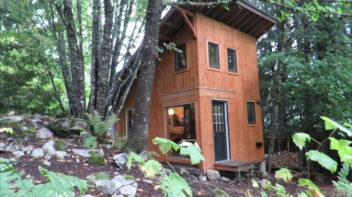 tiny house tour in nelson bc what it s like staying in a tiny home, Tiny house exterior