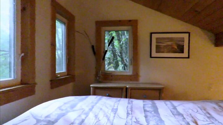 tiny house tour in nelson bc what it s like staying in a tiny home, Bedroom in a tiny home