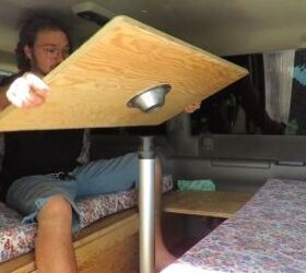 inside a wicked campers van what s it like staying in a van, Changing the bed to a dining area