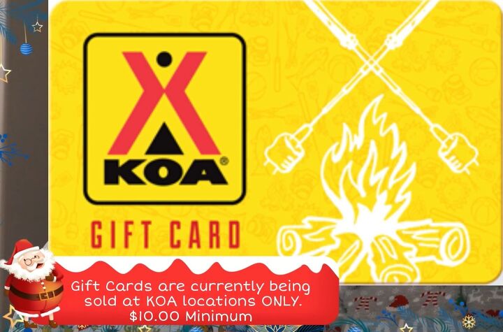 stocking stuffers the 10 best gifts for rv owners, KOA gift card