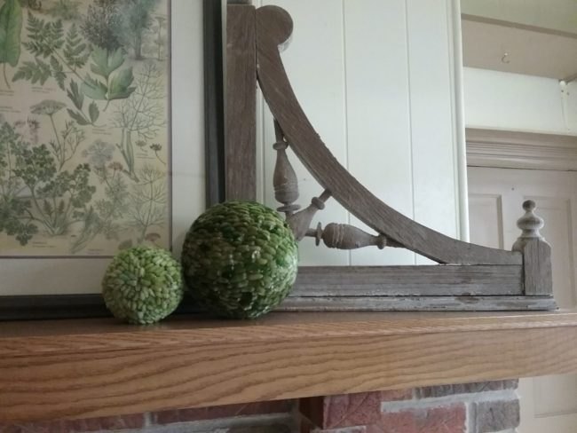 architectural salvage decorating ideas, Corbel on the fireplace