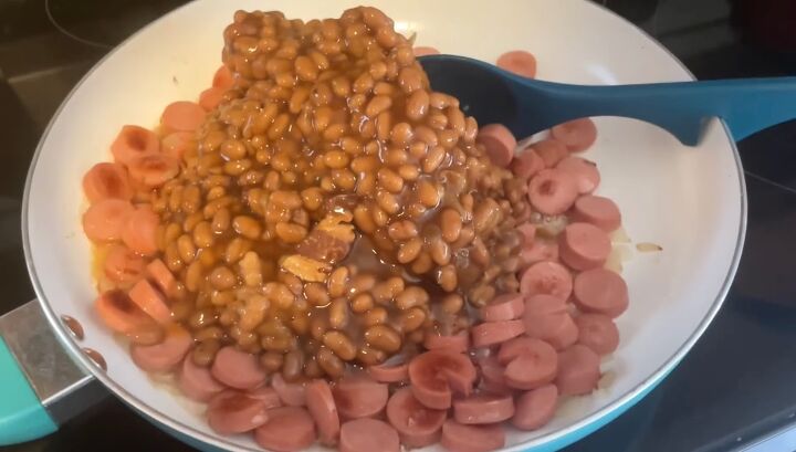 how to make 25 family friendly extreme budget meals for 40, Adding baked beans