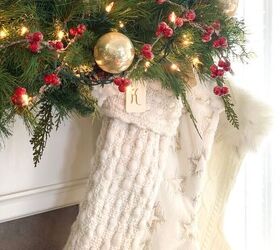 tips for packing away your christmas decorations, Christmas Stockings on Mantel