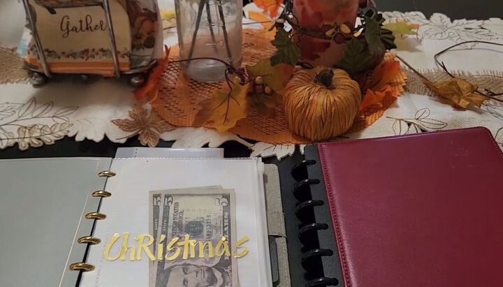 how to make a cash binder 2 types of diy cash stuffing binders, Christmas fund section