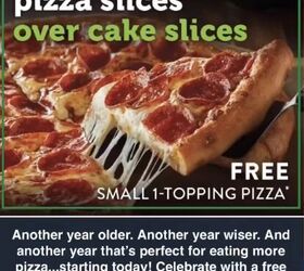 how to get the 15 best adult kids birthday freebies, Macro s pizza birthday freebie