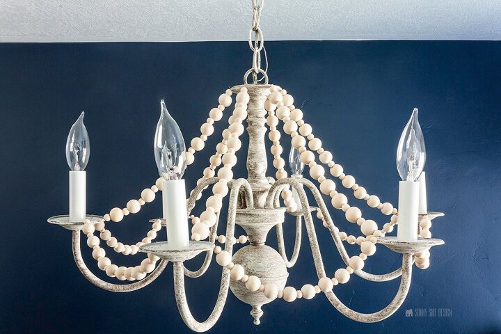 25 easy things to paint you haven t thought of, brass to faux wood finish chandelier
