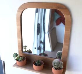finishing touches camper van decor to make it feel like home, DIY mirror for a van