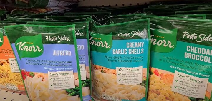 how to make tasty dollar tree tuna shells with only 4 ingredients, Knorr pasta sides