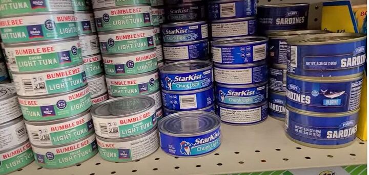 how to make tasty dollar tree tuna shells with only 4 ingredients, Canned tuna and chicken