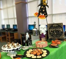 throw an easy halloween party on a scary small budget, Halloween dessert buffet
