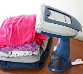 home dry cleaning solutions for delicates, How to Use a Handheld Fabric Steamer the Right Way