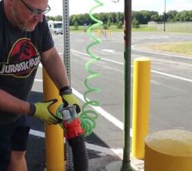 how to use an rv dump station an easy step by step guide, Flushing the RV hose